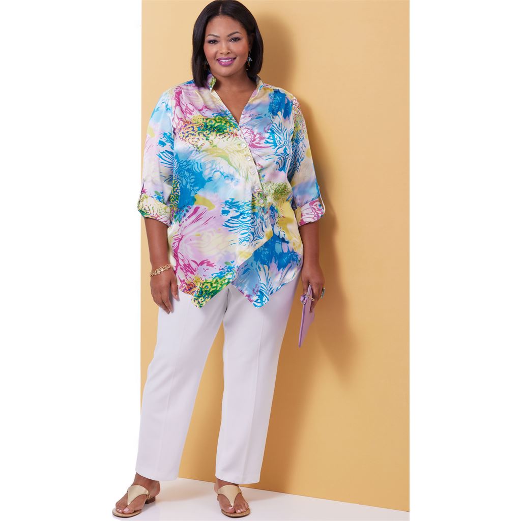 Butterick Pattern B6980 Misses and Womens Shirt 6980 Image 4 From Patternsandplains.com