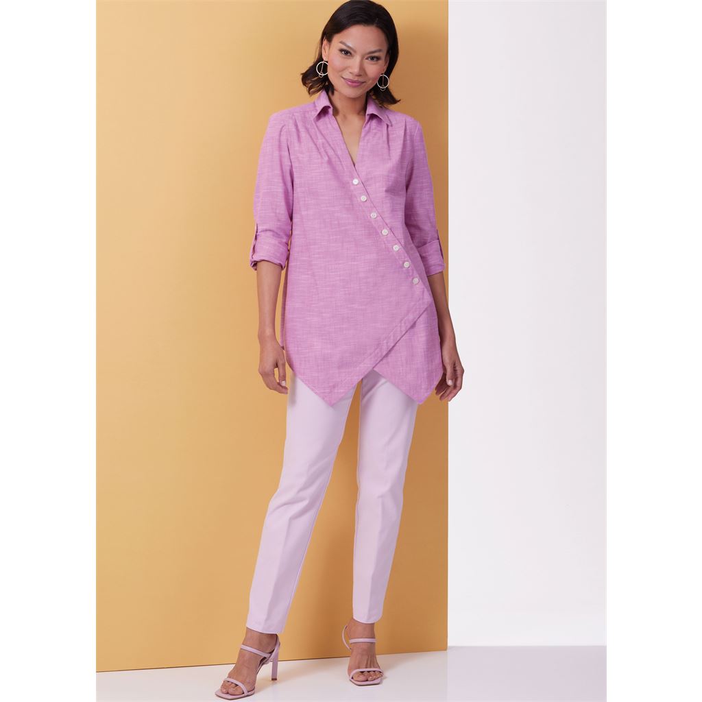 Butterick Pattern B6980 Misses and Womens Shirt 6980 Image 5 From Patternsandplains.com