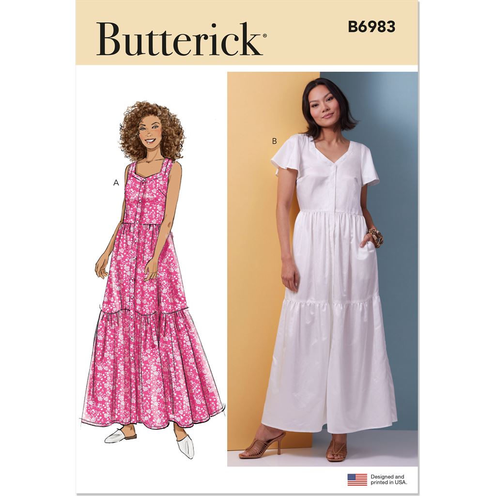 Butterick Pattern B6983 Misses Dresses 6983 Image 1 From Patternsandplains.com