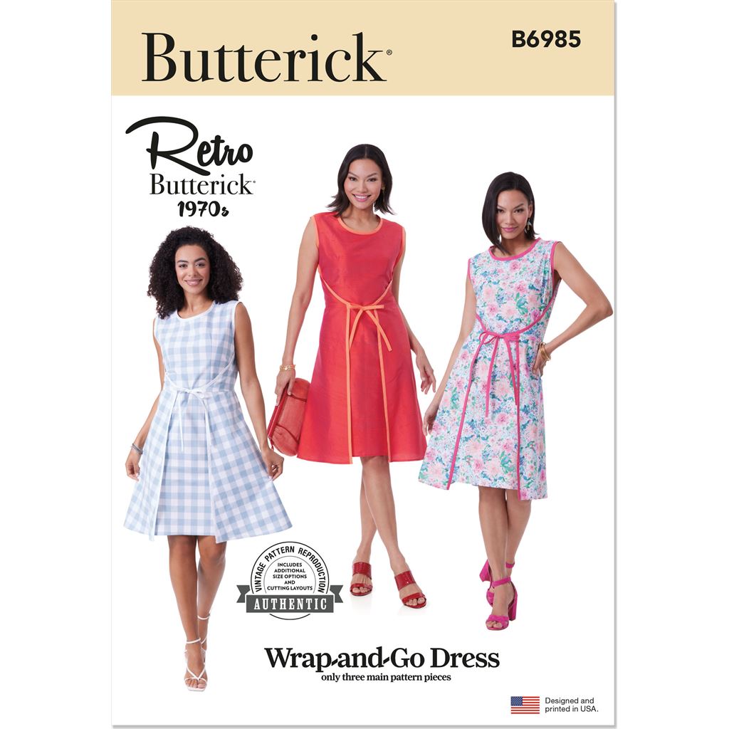 Butterick Pattern B6985 Misses Dress 6985 Image 1 From Patternsandplains.com