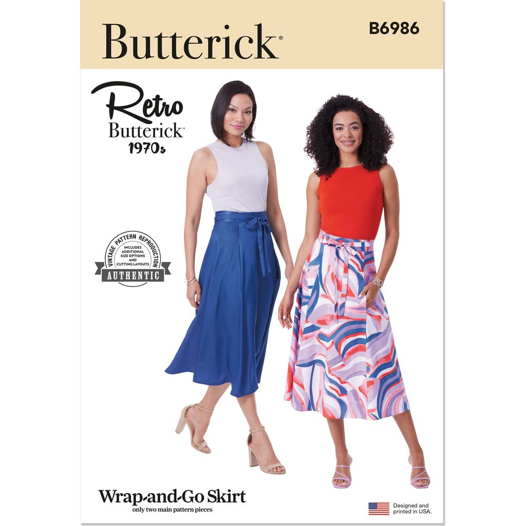 Butterick Pattern B6986 Misses Skirt 6986 Image 1 From Patternsandplains.com