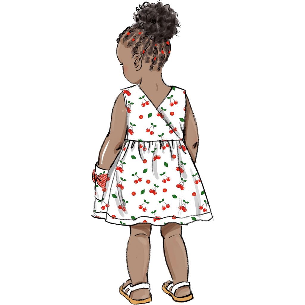 Butterick Pattern B6987 Toddlers Dresses and Rompers 6987 Image 3 From Patternsandplains.com