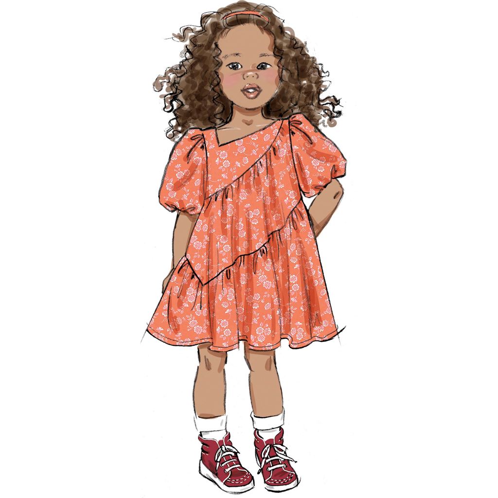 Butterick Pattern B6988 Childrens Dresses 6988 Image 3 From Patternsandplains.com