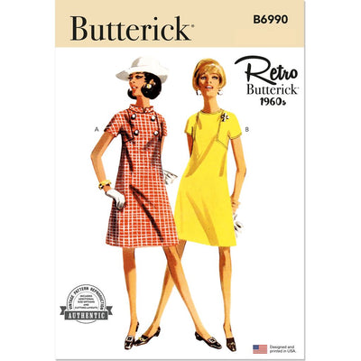 Butterick Pattern B6990 Misses Dresses 6990 Image 1 From Patternsandplains.com