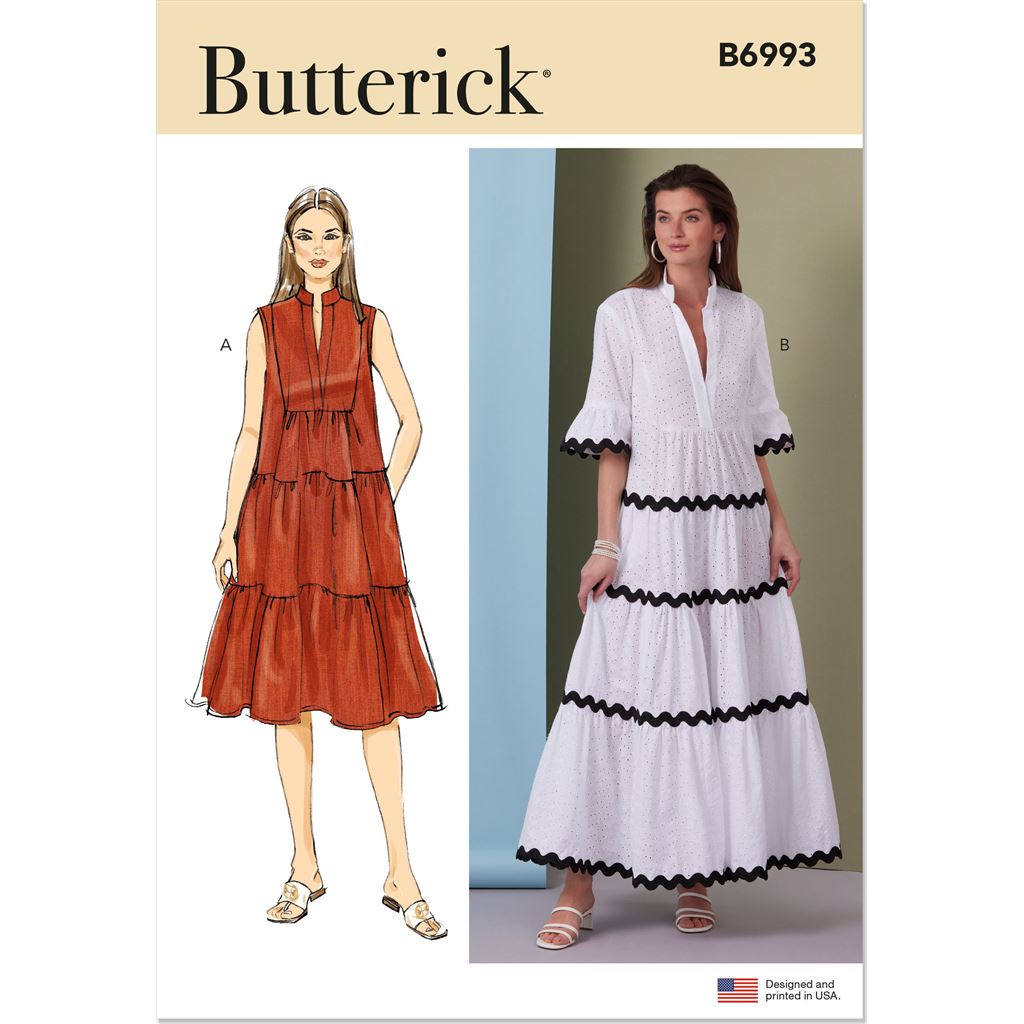 Butterick Pattern B6993 Misses Dresses 6993 Image 1 From Patternsandplains.com