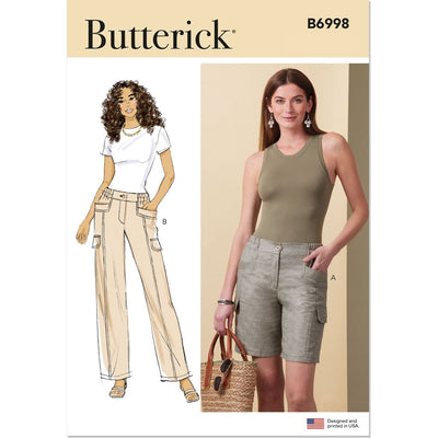 Butterick Pattern B6998 Misses Shorts and Pants 6998 Image 1 From Patternsandplains.com