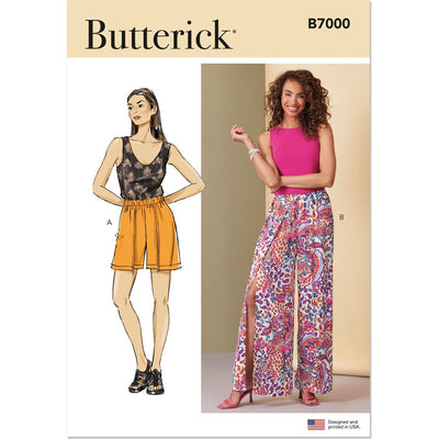 Butterick Pattern B7000 Misses Shorts and Pants 7000 Image 1 From Patternsandplains.com