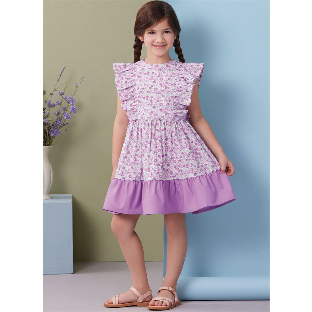 Butterick Pattern B7004 Childrens Dresses Top Shorts and Pants 7004 Image 6 From Patternsandplains.com