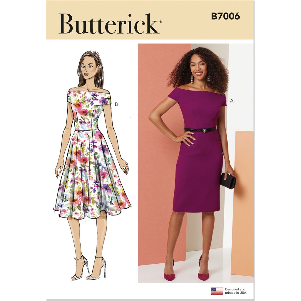 Butterick Pattern B7006 Misses Dresses 7006 Image 1 From Patternsandplains.com