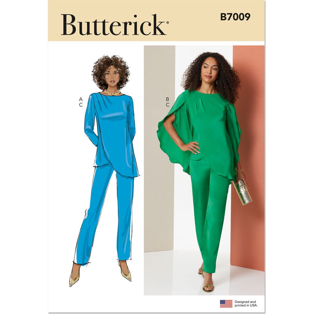 Butterick Pattern B7009 Misses Tunics and Pants 7009 Image 1 From Patternsandplains.com