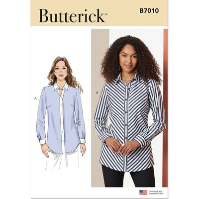 Butterick Pattern B7010 Misses Shirts 7010 Image 1 From Patternsandplains.com