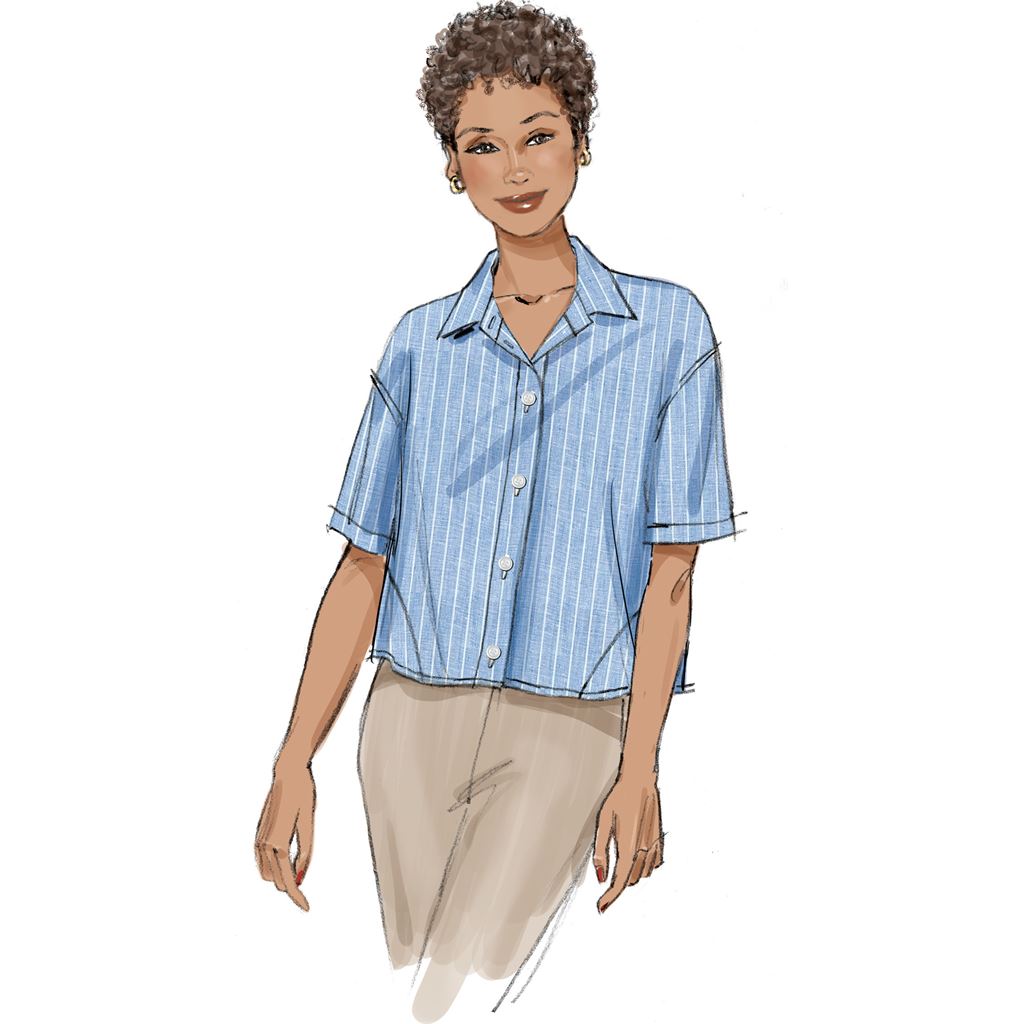 Butterick Pattern B7011 Misses Shirts 7011 Image 3 From Patternsandplains.com