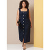 Butterick Pattern B7022 Misses and Womens Dress in Two Lengths with Petite Lines 7022 Image 3 From Patternsandplains.com