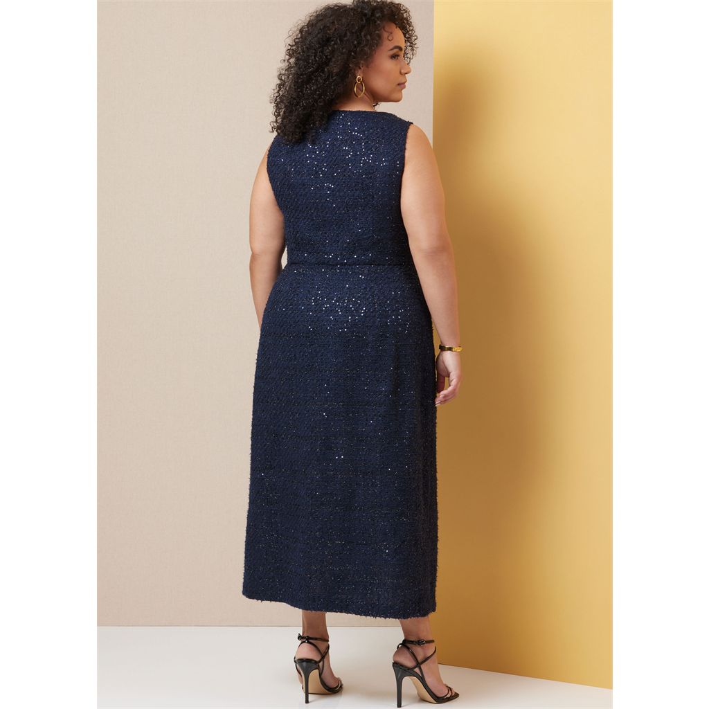 Butterick Pattern B7022 Misses and Womens Dress in Two Lengths with Petite Lines 7022 Image 6 From Patternsandplains.com