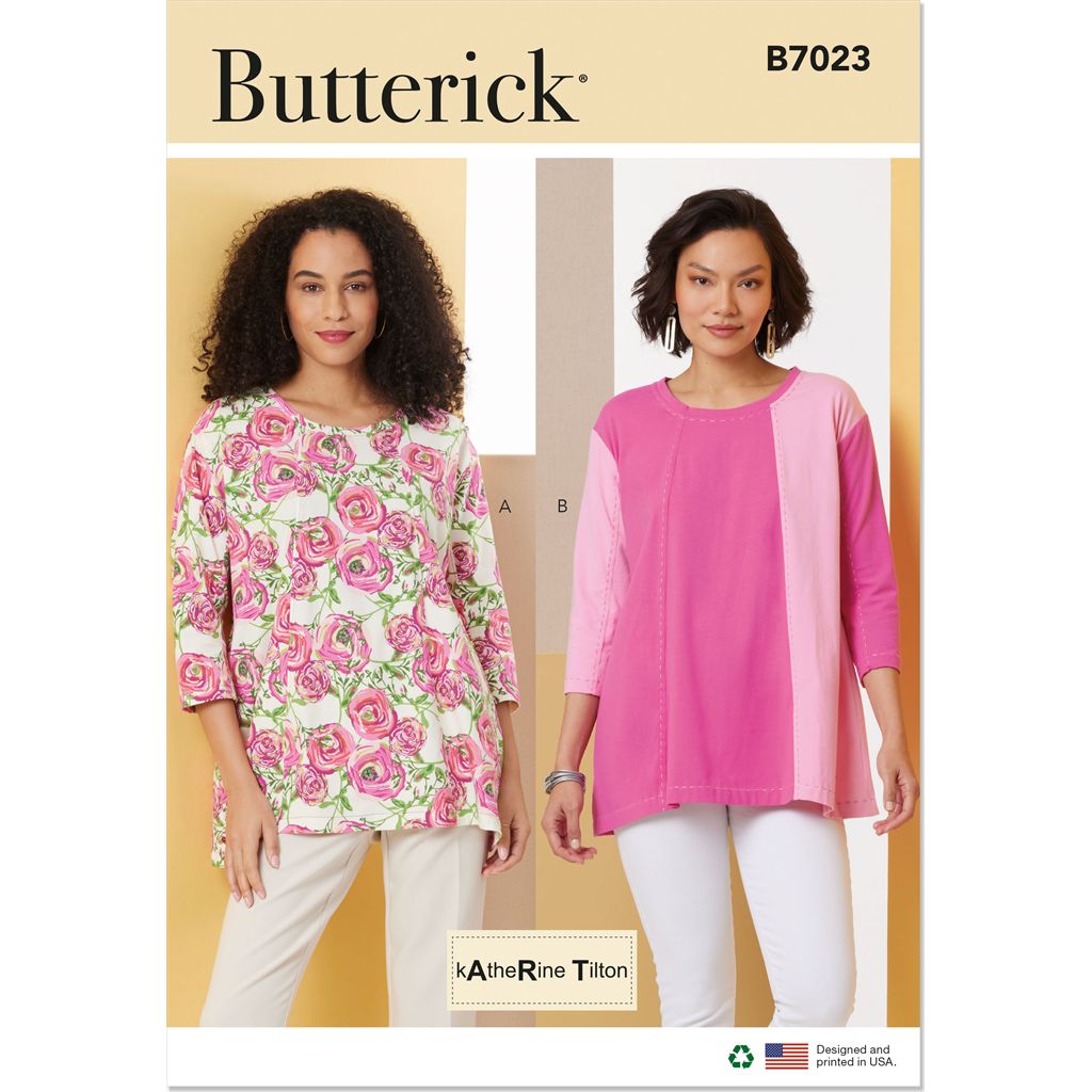 Butterick Pattern B7023 Misses Knit Tunics by Katherine Tilton 7023 Image 1 From Patternsandplains.com