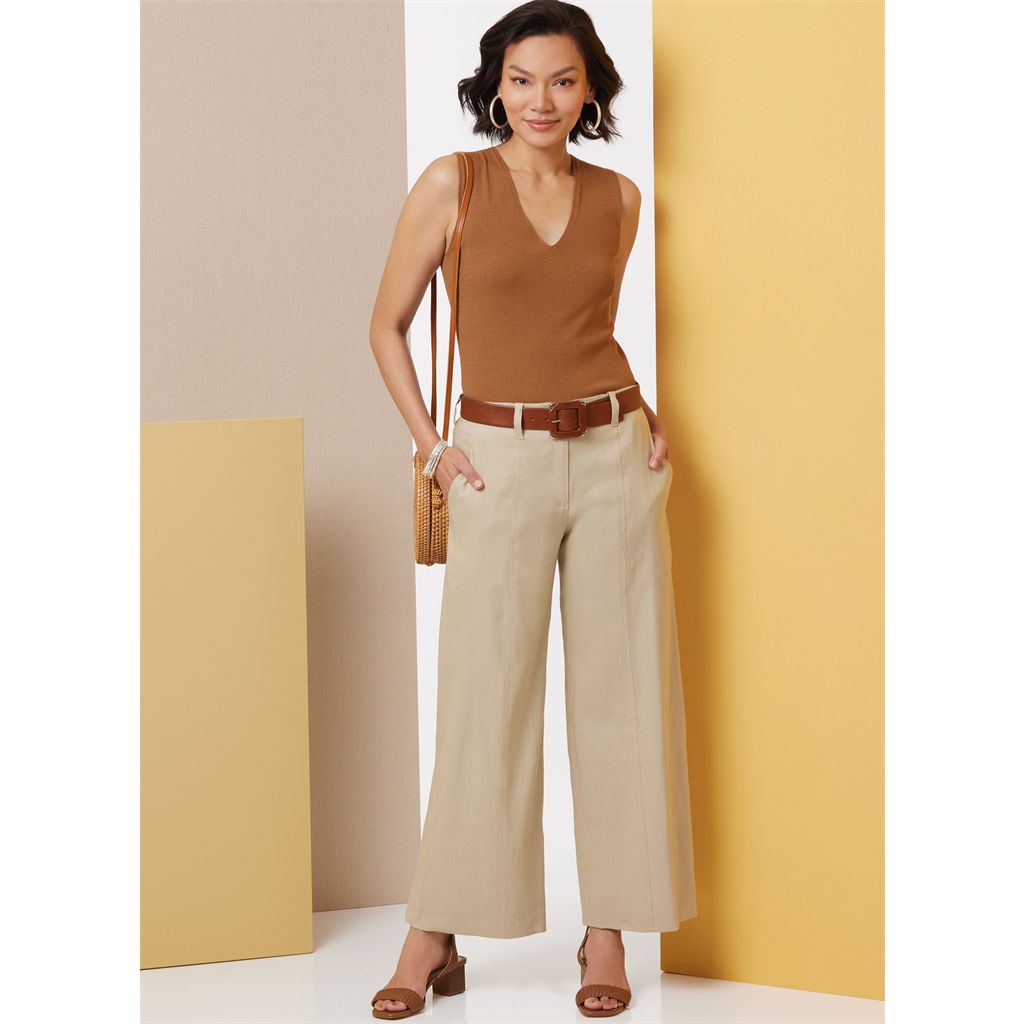 Butterick Pattern B7024 Misses Pants in Two Lengths and Tie Belt 7024 Image 2 From Patternsandplains.com