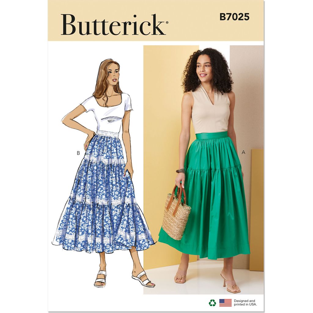 Butterick Pattern B7025 Misses Skirts 7025 Image 1 From Patternsandplains.com