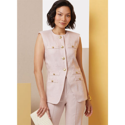 Butterick Pattern B7027 Misses Vest and Pants 7027 Image 2 From Patternsandplains.com