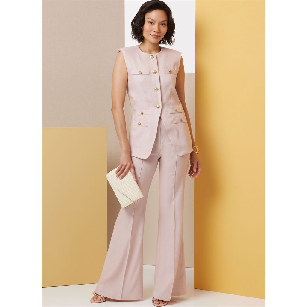 Butterick Pattern B7027 Misses Vest and Pants 7027 Image 4 From Patternsandplains.com