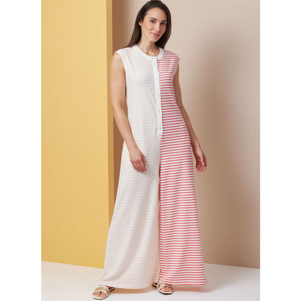 Butterick Pattern B7029 Misses and Womens Knit Jumpsuits 7029 Image 2 From Patternsandplains.com