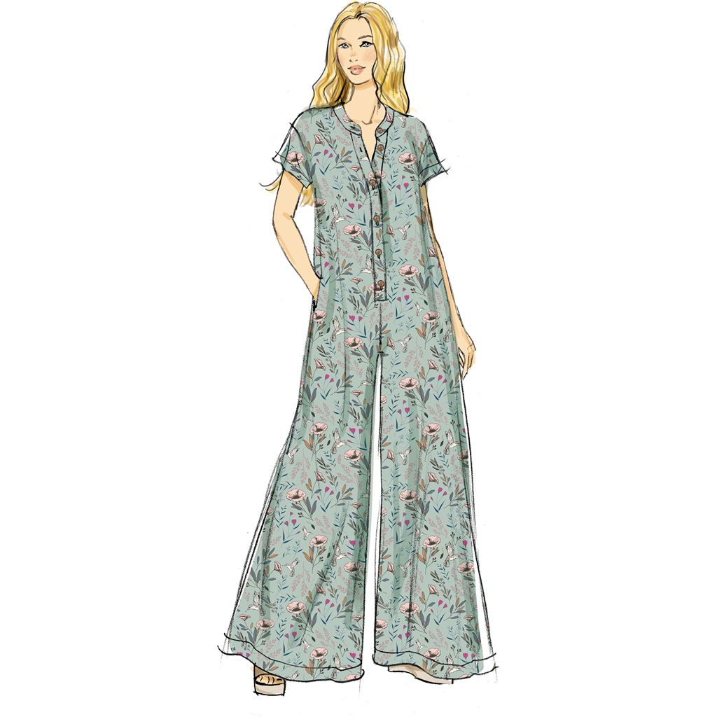 Butterick Pattern B7029 Misses and Womens Knit Jumpsuits 7029 Image 4 From Patternsandplains.com