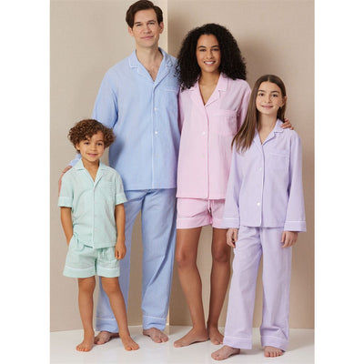 Butterick Pattern B7030 Girls and Boys and Adults Shirts Shorts and Pants 7030 Image 2 From Patternsandplains.com
