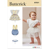 Butterick Pattern B7031 Babies Rompers and Bow Tie 7031 Image 1 From Patternsandplains.com