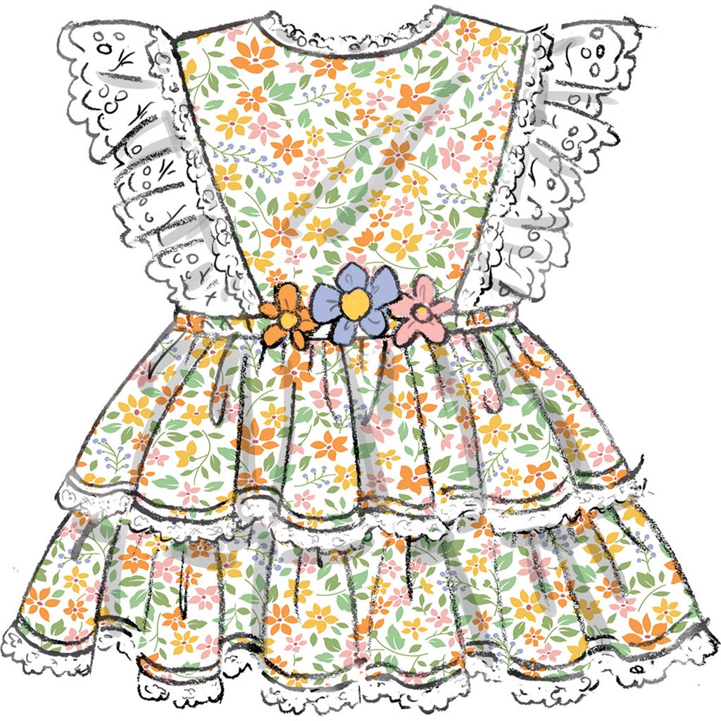 Butterick Pattern B7031 Babies Rompers and Bow Tie 7031 Image 3 From Patternsandplains.com