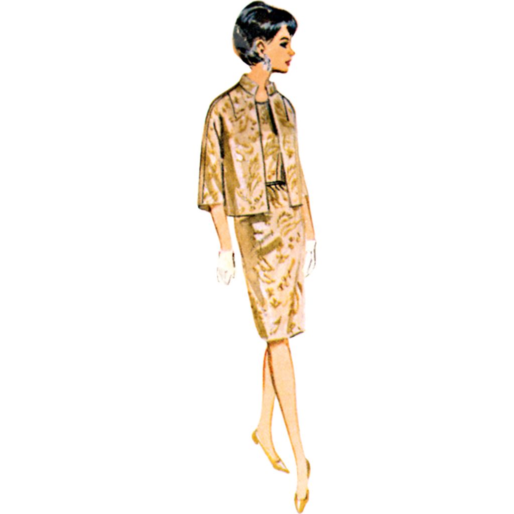 Butterick Pattern B7035 Misses Dress Jacket Capelet and Overskirt 7035 Image 3 From Patternsandplains.com