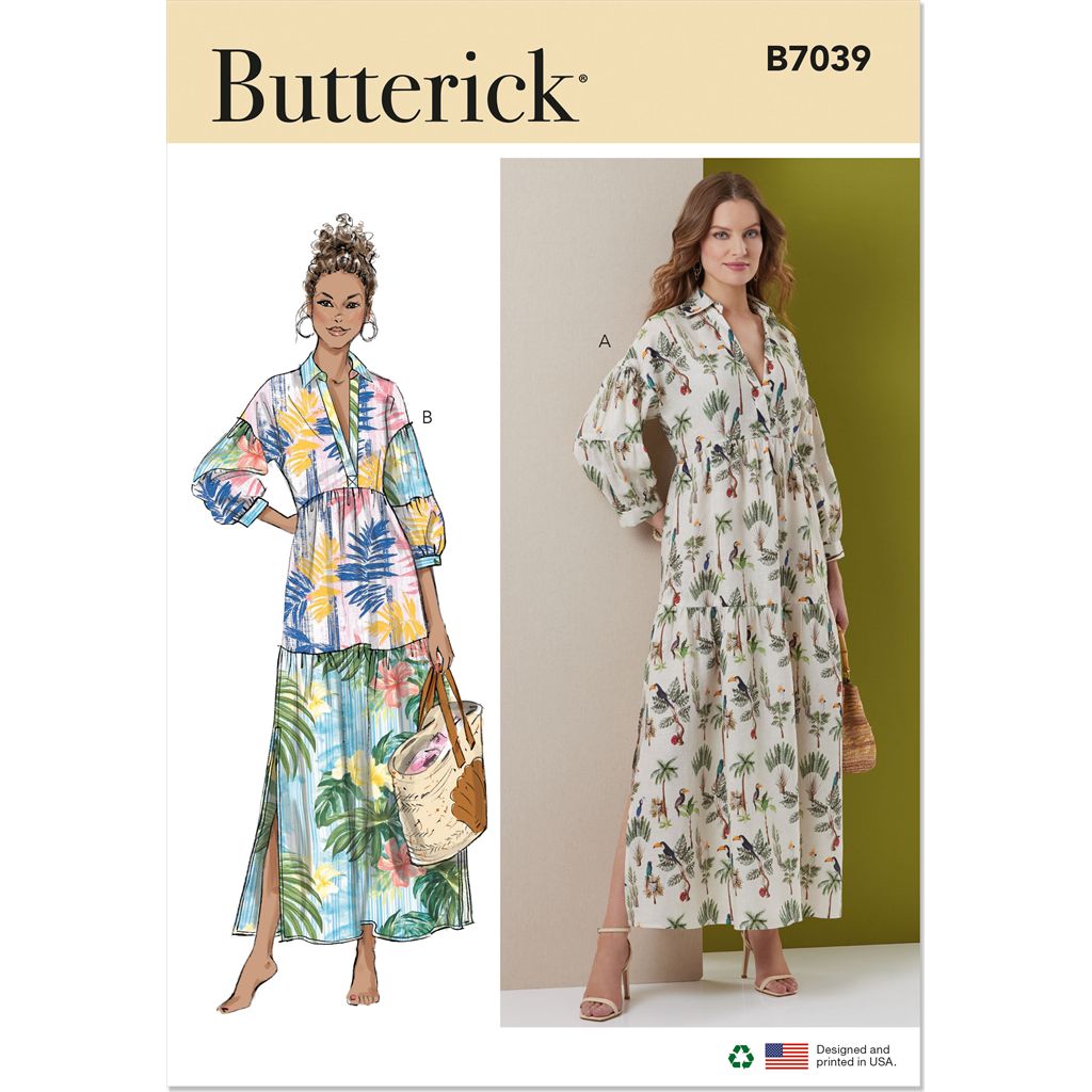 Butterick Pattern B7039 Misses Dresses 7039 Image 1 From Patternsandplains.com