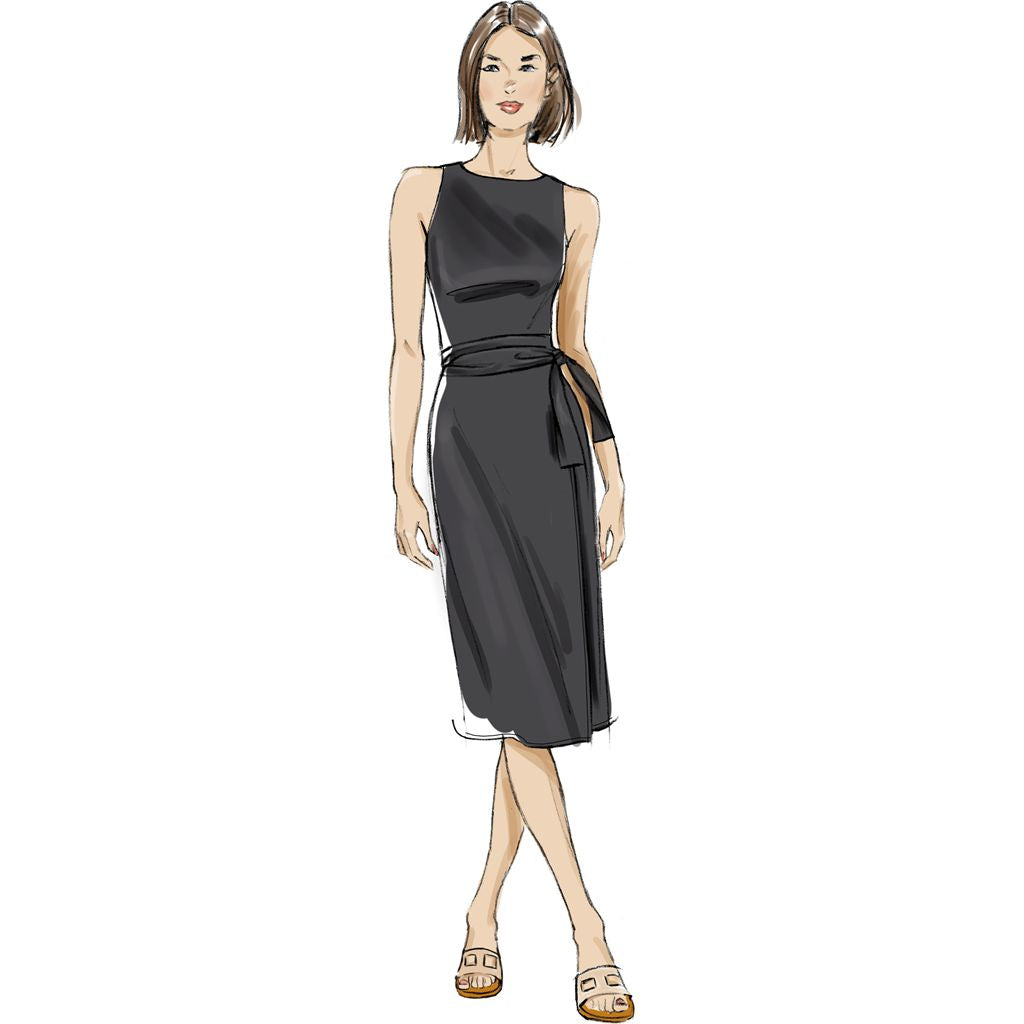 Butterick Pattern B7040 Misses and Miss Petite Knit Dress in Two Lengths 7040 Image 3 From Patternsandplains.com