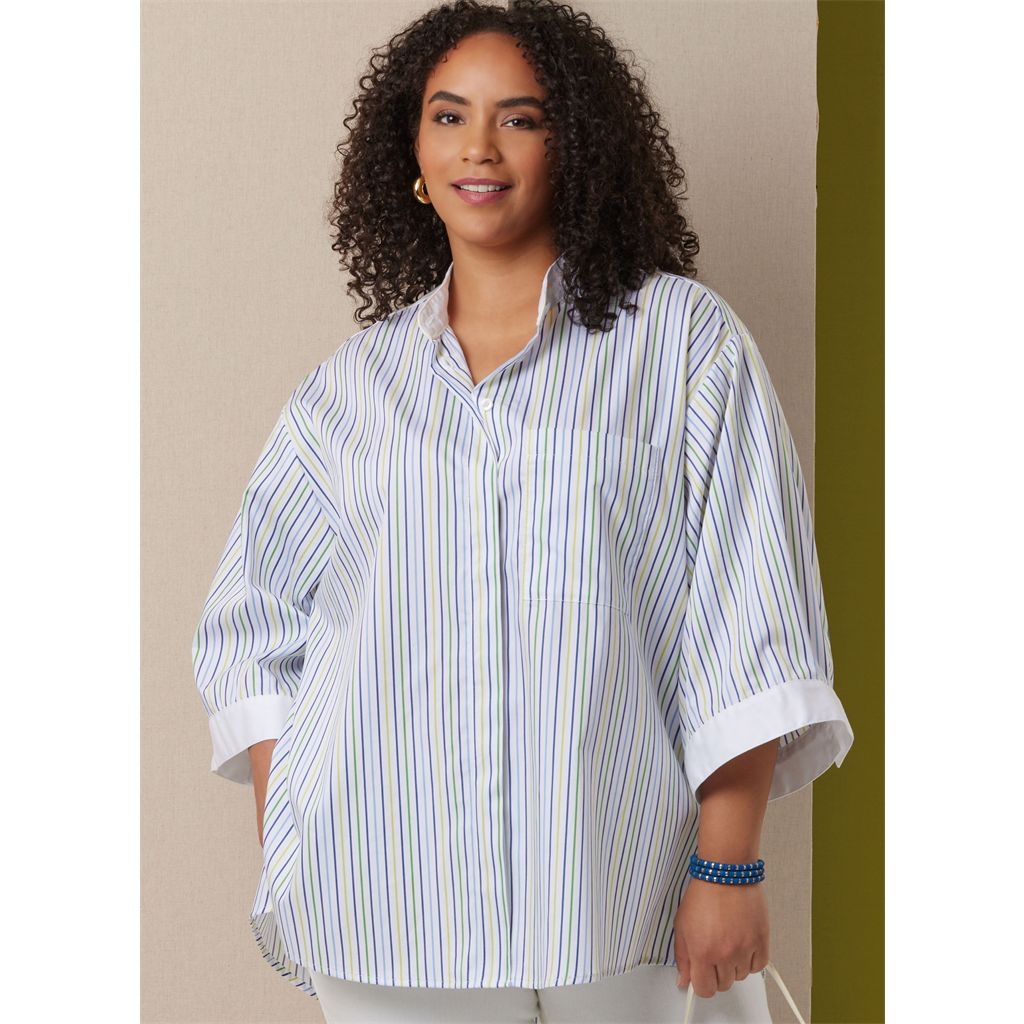 Butterick Pattern B7041 Misses and Womens Shirts 7041 Image 2 From Patternsandplains.com