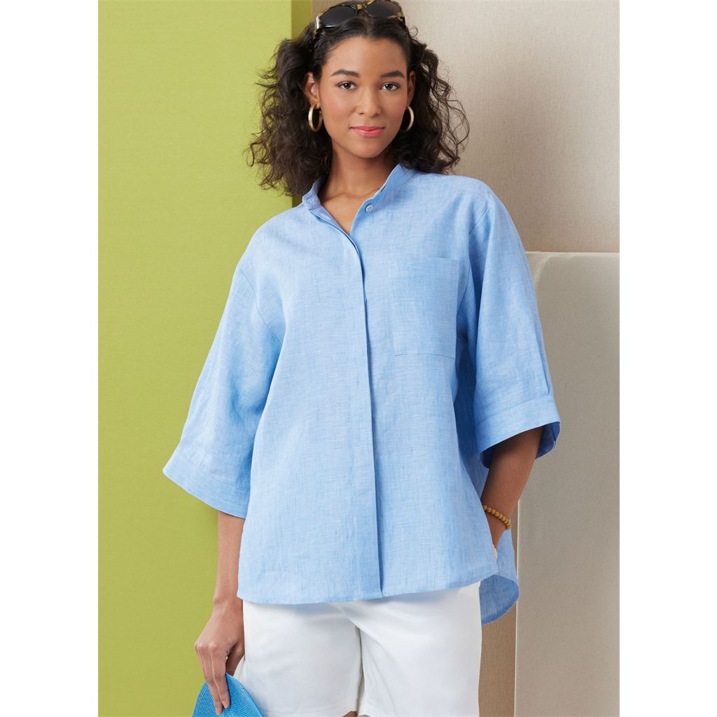 Butterick Pattern B7041 Misses and Womens Shirts 7041 Image 3 From Patternsandplains.com