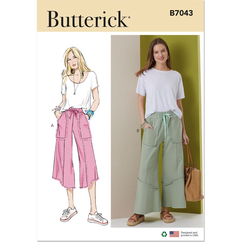 Butterick Pattern B7043 Misses Pants 7043 Image 1 From Patternsandplains.com