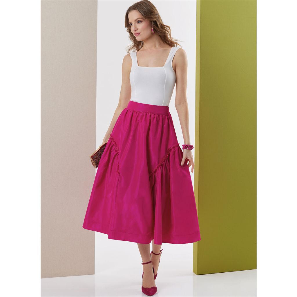 Butterick Pattern B7044 Misses Skirt in Two Lengths 7044 Image 2 From Patternsandplains.com