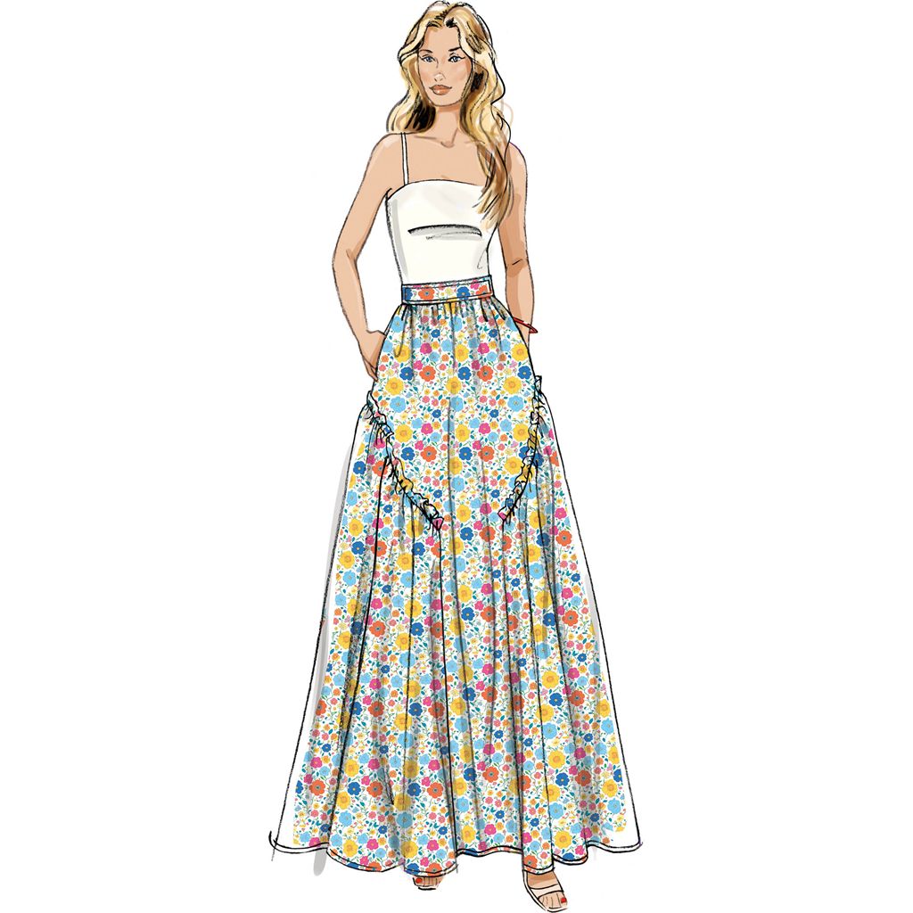 Butterick Pattern B7044 Misses Skirt in Two Lengths 7044 Image 3 From Patternsandplains.com