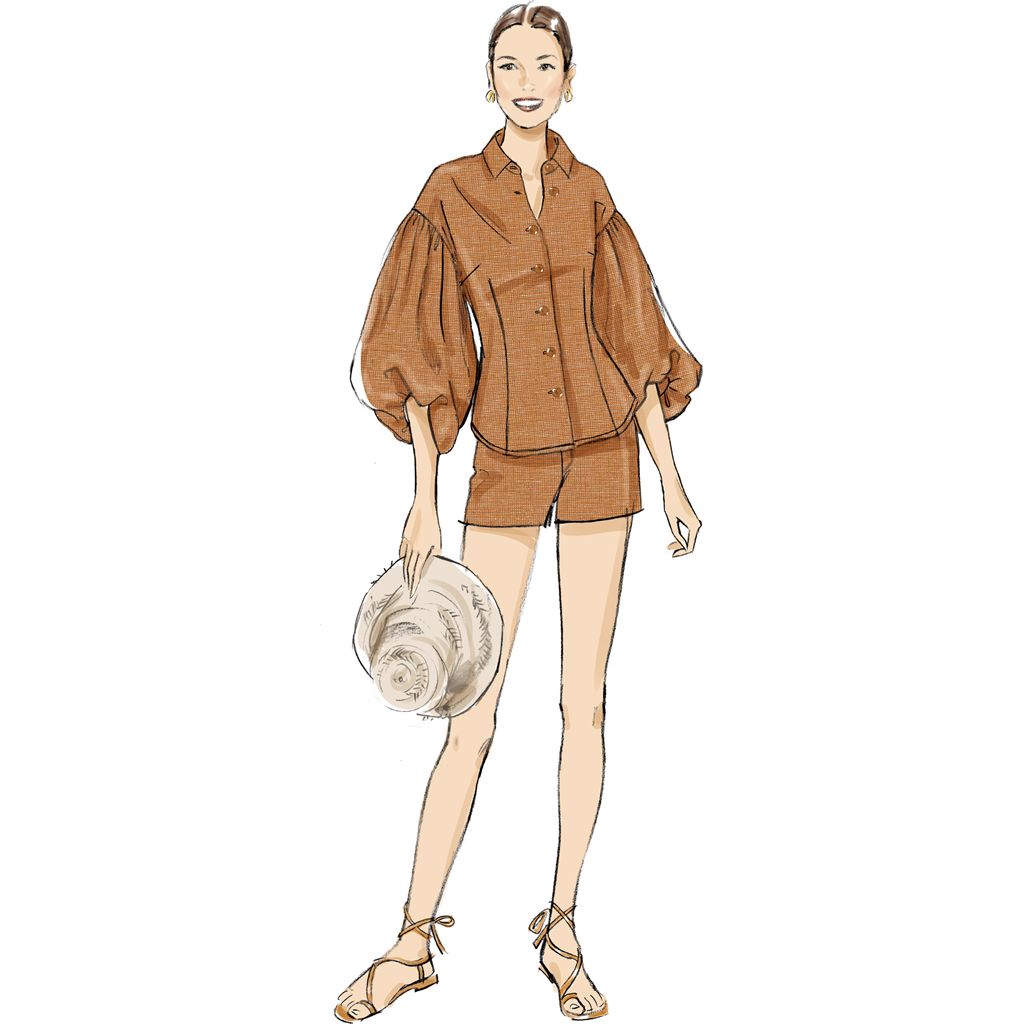 Butterick Pattern B7045 Misses and Miss Petite Top Shorts and Pants 7045 Image 3 From Patternsandplains.com