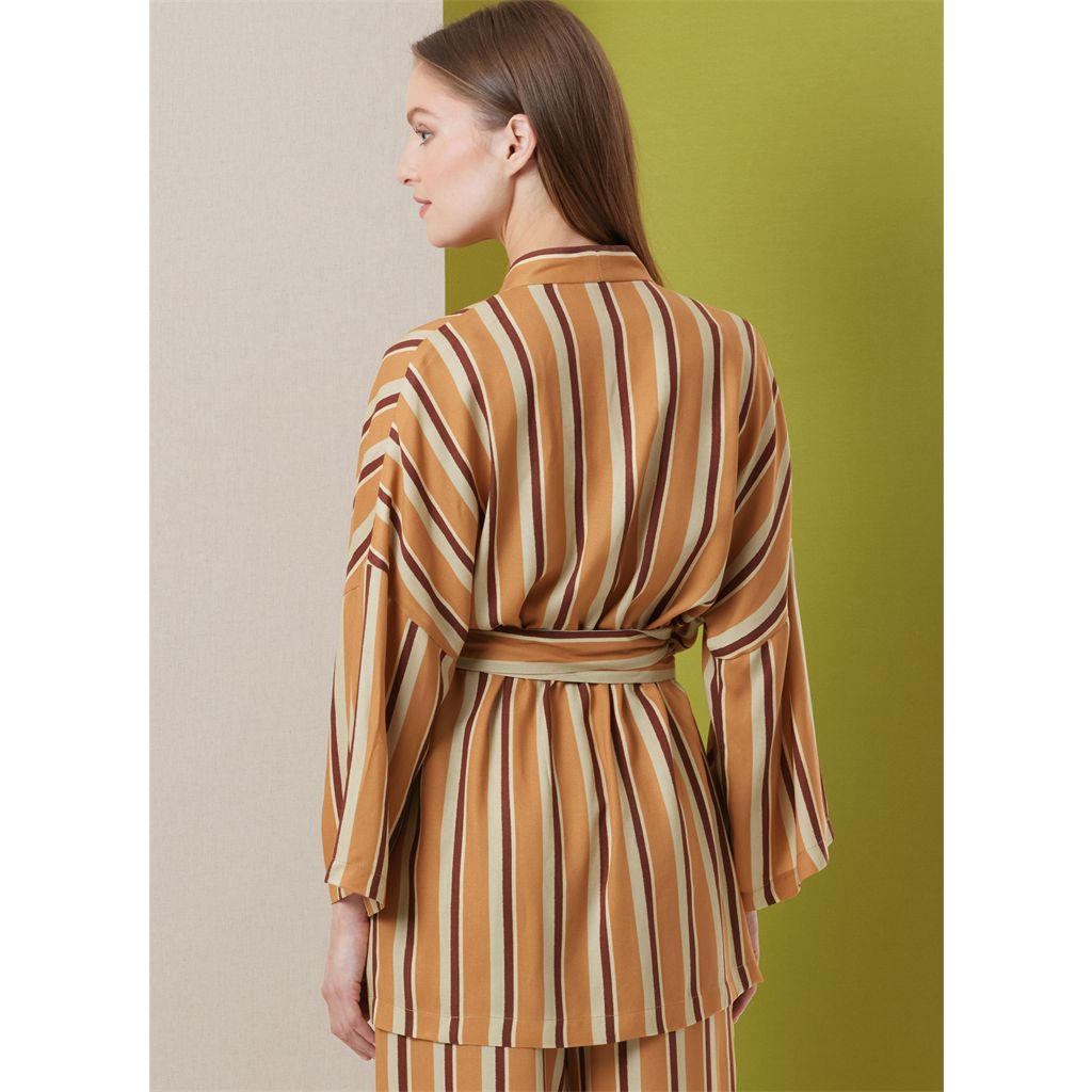 Butterick Pattern B7047 Misses Robe in Two Lengths and Pants 7047 Image 5 From Patternsandplains.com