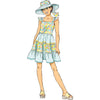 Butterick Pattern B7051 Girls Dress in Two Lengths and Hat in Three Sizes 7051 Image 3 From Patternsandplains.com