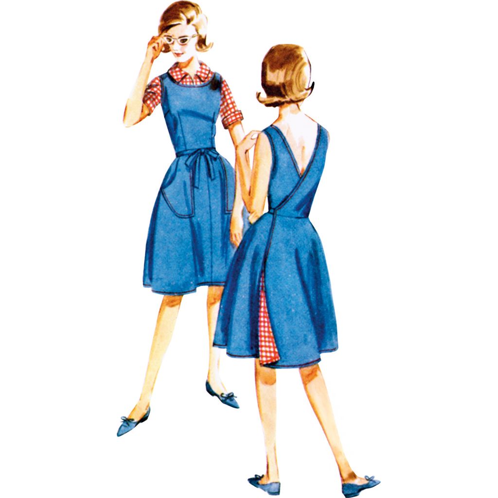 Butterick Pattern B7053 Misses Pinafore Skirt Shorts and Blouse 7053 Image 2 From Patternsandplains.com