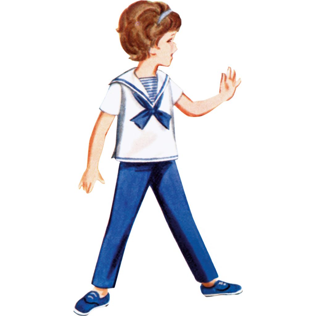 Butterick Pattern B7054 Childrens Skirt Overblouse Pants Shorts and Dickey 7054 Image 3 From Patternsandplains.com