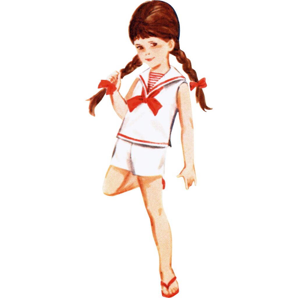 Butterick Pattern B7054 Childrens Skirt Overblouse Pants Shorts and Dickey 7054 Image 4 From Patternsandplains.com