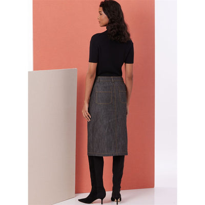 Butterick Pattern B7057 Misses Pencil Skirt in Two Lengths 7057 Image 4 From Patternsandplains.com