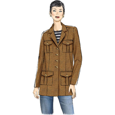 Butterick Pattern B7059 Misses Jacket in Two Lengths 7059 Image 3 From Patternsandplains.com