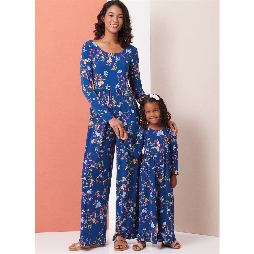 Butterick Pattern B7064 Childrens and Misses Knit Romper and Jumpsuit 7064 Image 2 From Patternsandplains.com
