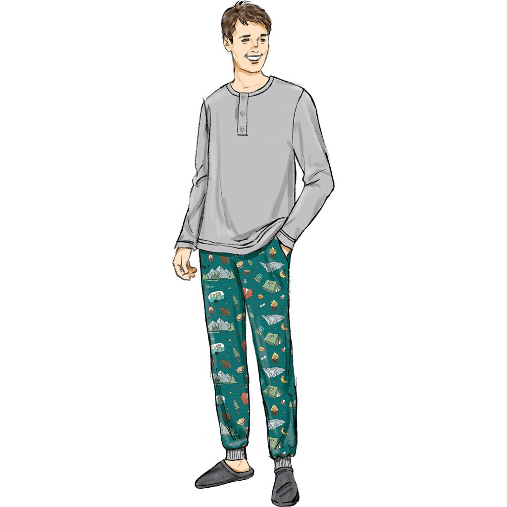 Butterick Pattern B7065 Girls and Boys and Adult Knit Tops and Joggers 7065 Image 2 From Patternsandplains.com
