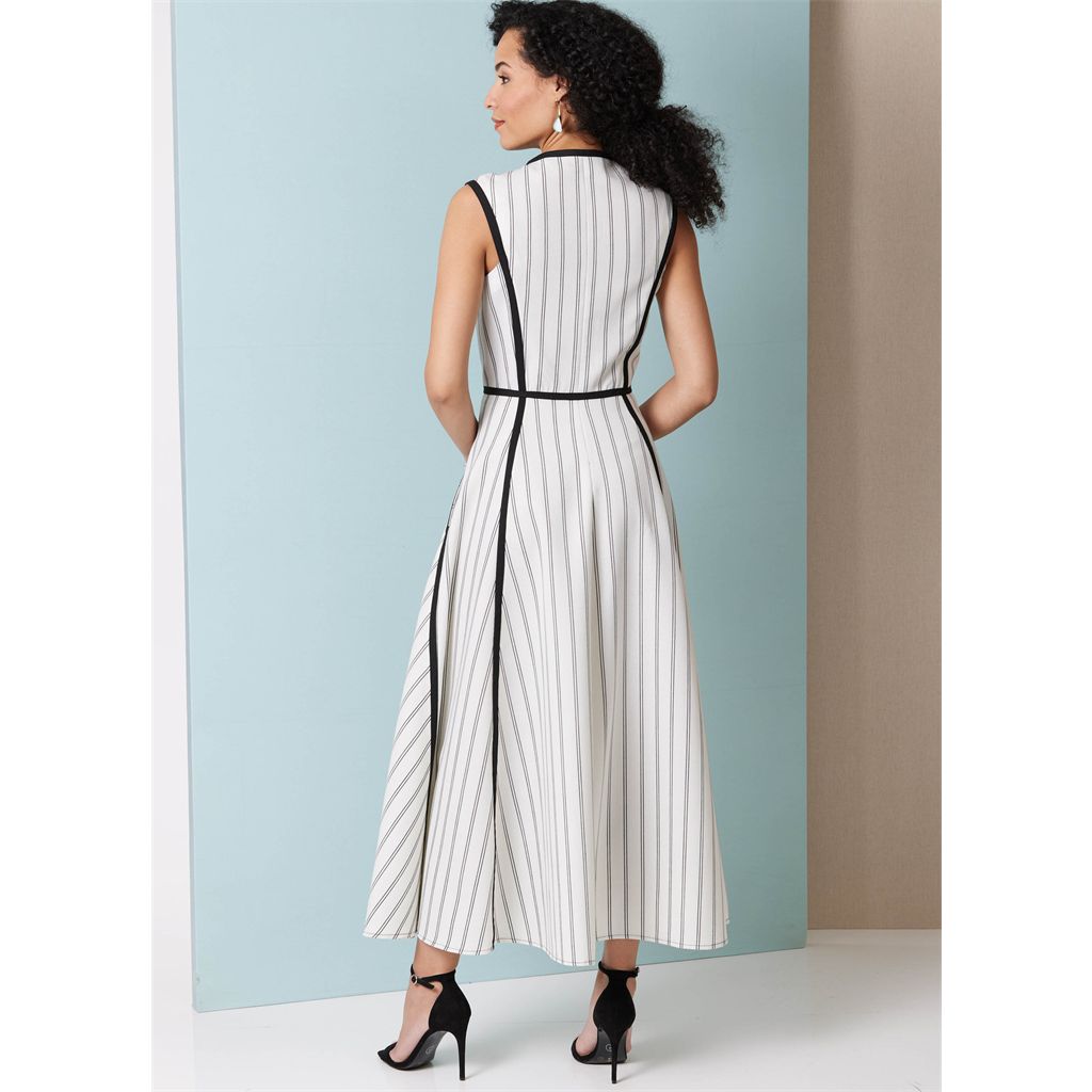 Butterick Pattern B7076 Misses and Womens Fit and Flare Dress in Two Lengths 7076 Image 4 From Patternsandplains.com