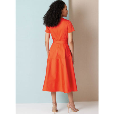 Butterick Pattern B7077 Misses Fit and Flare Dress with Belt 7077 Image 4 From Patternsandplains.com