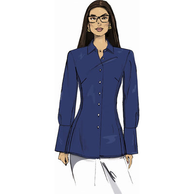 Butterick Pattern B7078 Misses Shirt in Two Lengths 7078 Image 3 From Patternsandplains.com