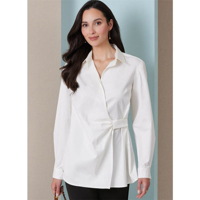 Butterick Pattern B7079 Misses Wrap Tops 7079 Image 2 From Patternsandplains.com